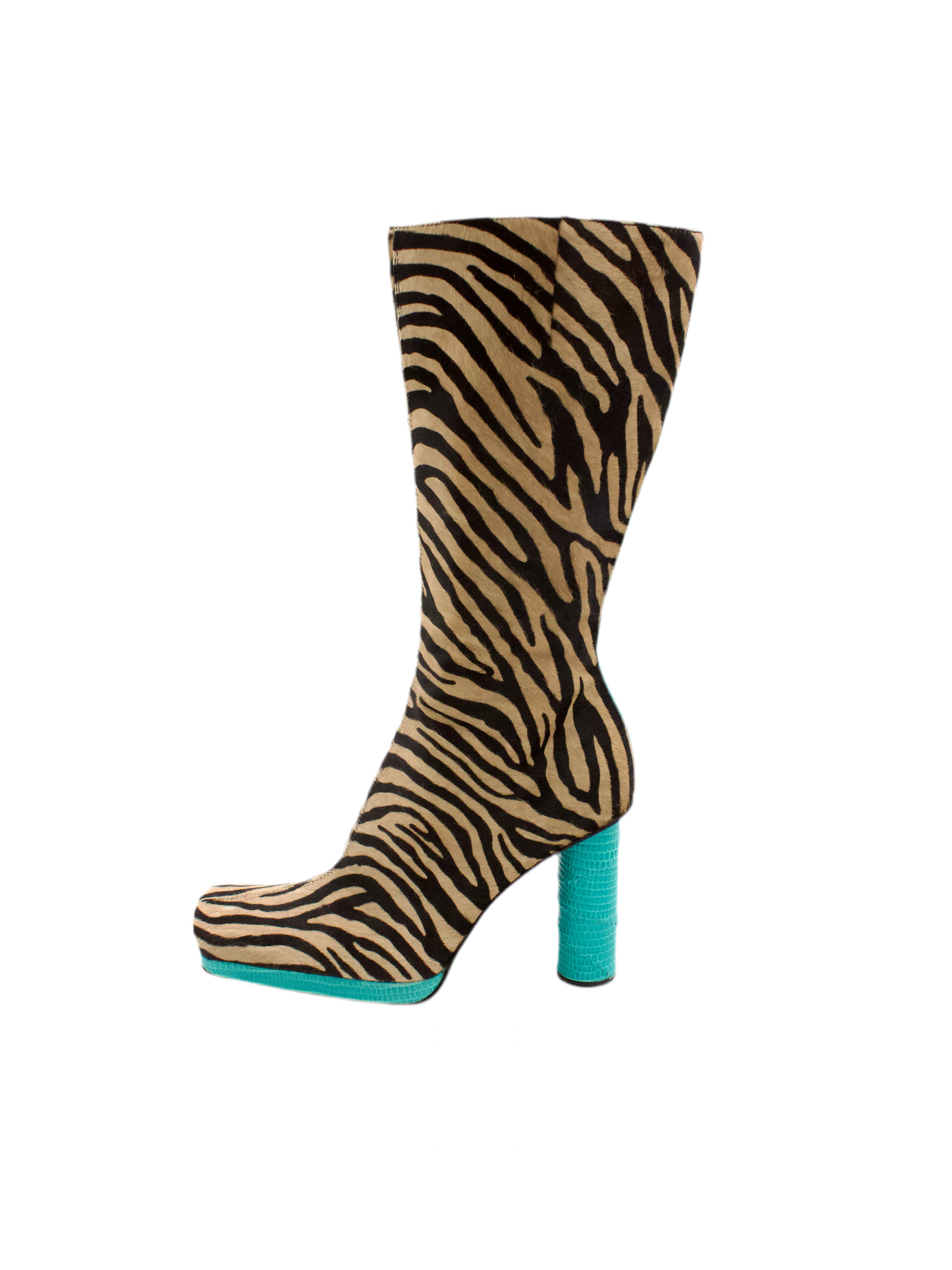 Gianni Versace Zebra Pony Hair Boots