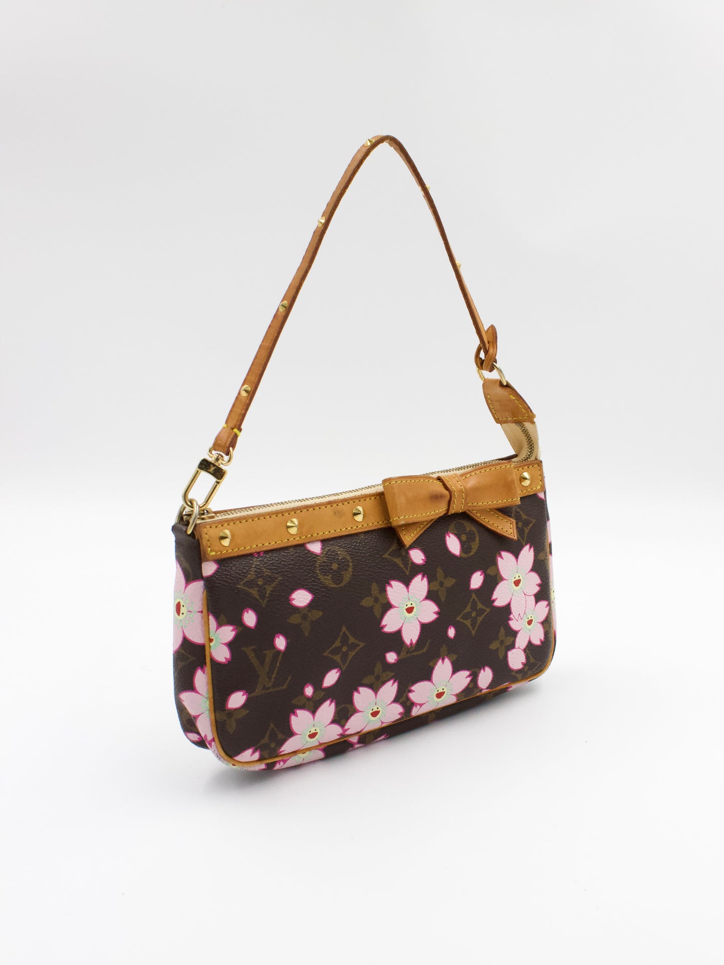 LV x Takashi Murakami Cherry Blossom Pochette