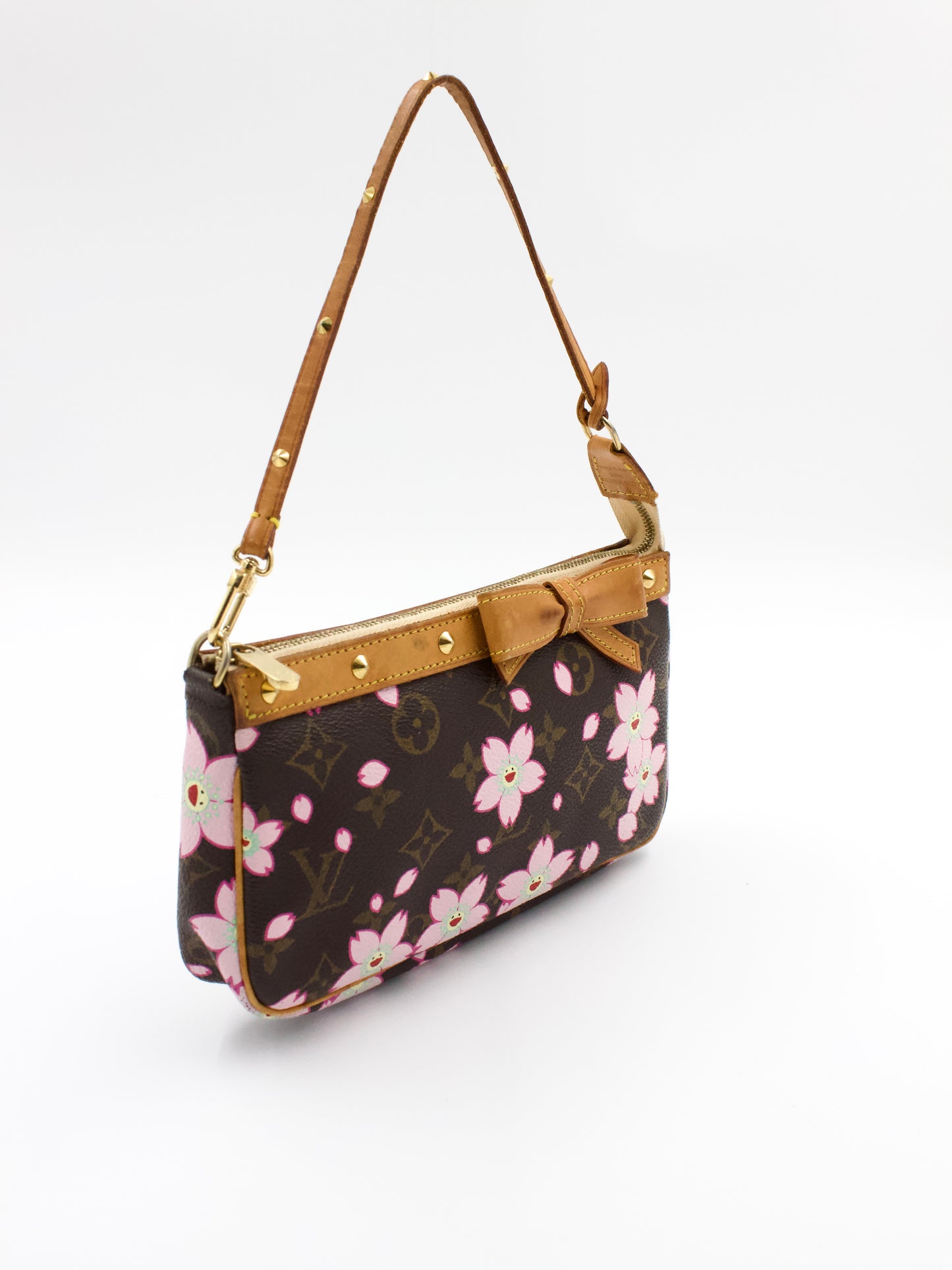 LV x Takashi Murakami Cherry Blossom Pochette