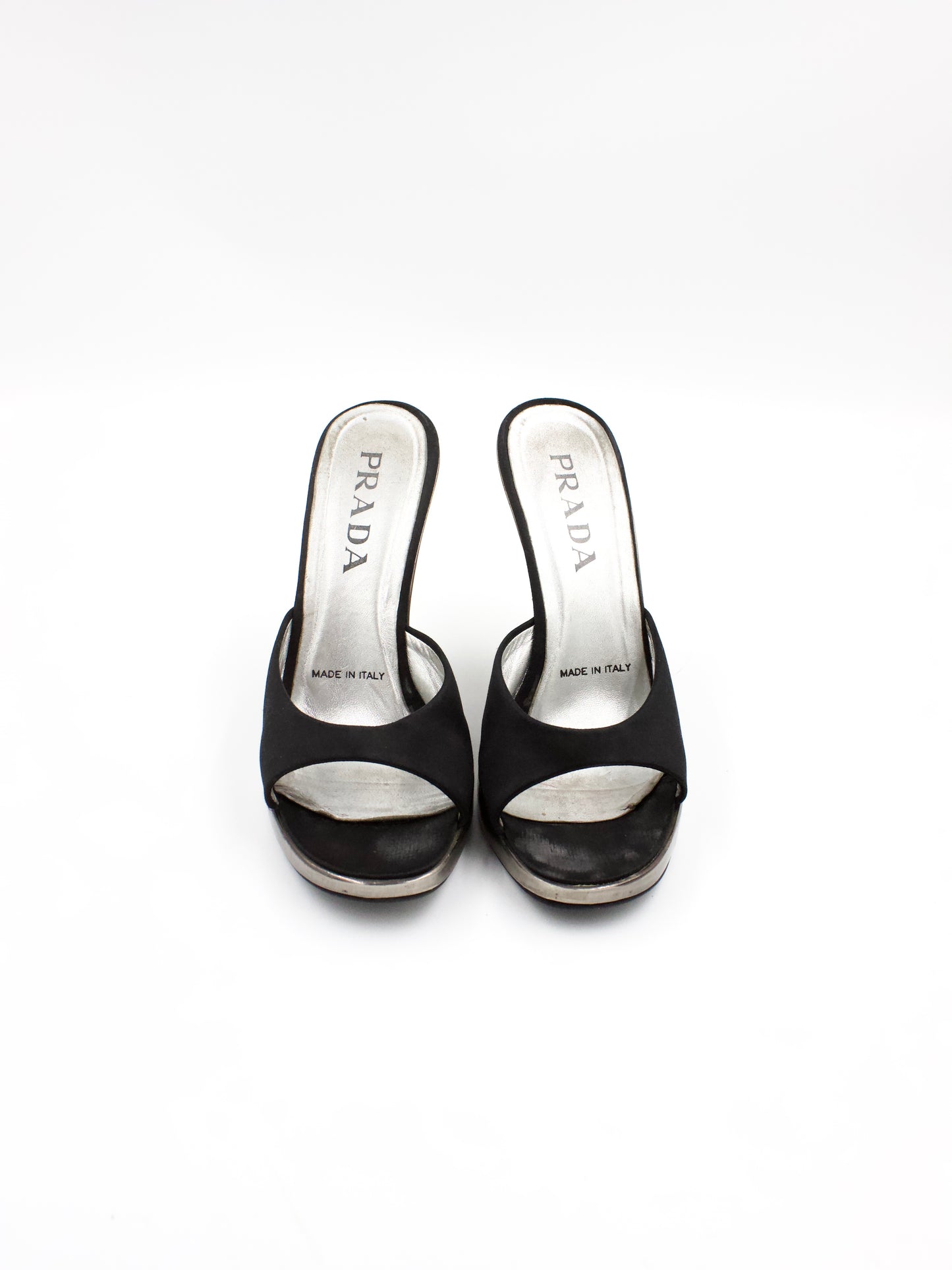 Prada Metallic Heels