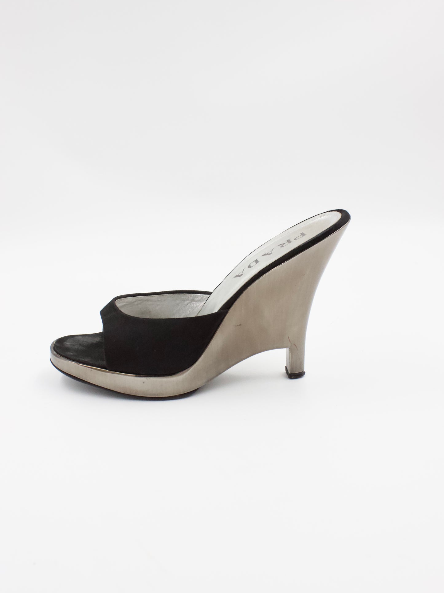 Prada Metallic Heels
