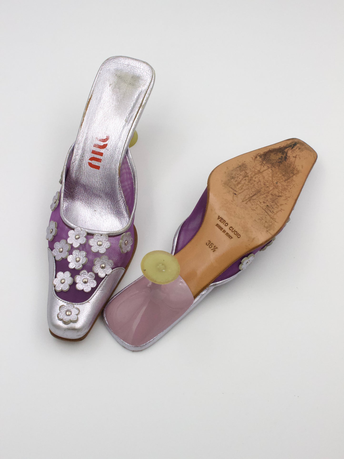 Miu Miu Floral Kitten Heels