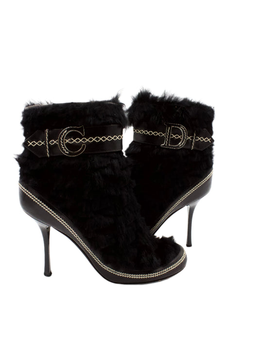 Christian Dior Fur Boots